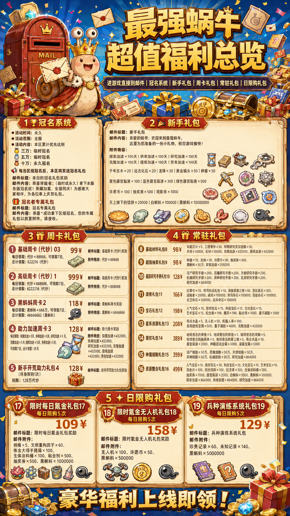 最强蜗牛-六周年游戏详情福利 2