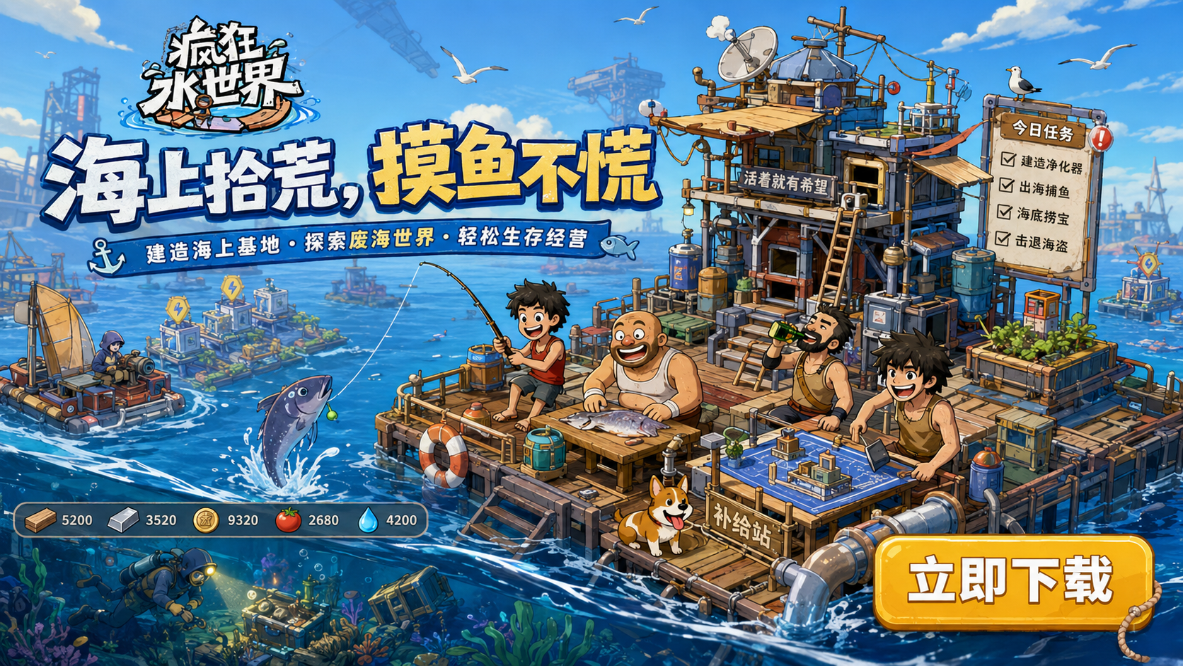 疯狂水世界游戏宣传图